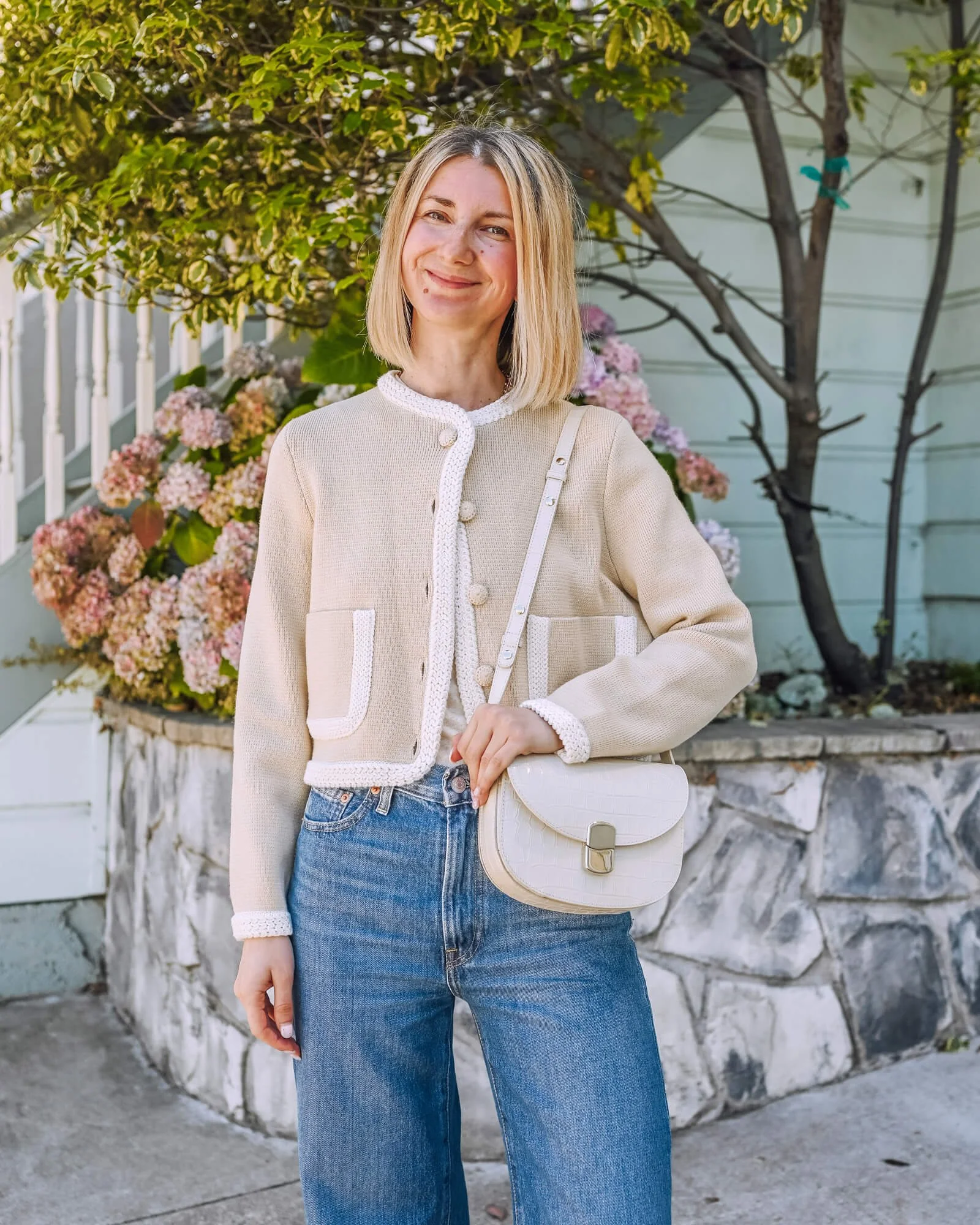 セザンヌ　Auguste ジャケット ネイビー　エクリュ セザンヌ Auguste ジャケット ネイビー エクリュ